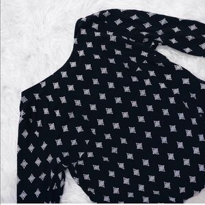 H&M Divided Blouse Babydoll Size 2 Small Aztec